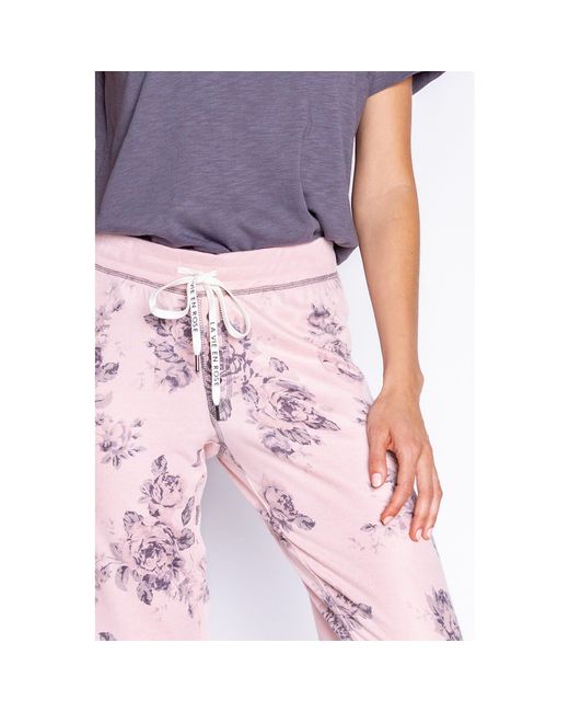 Pj Salvage Pink Cuffed Pants