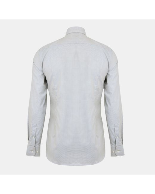 Boss Gray Oxford Long Sleeve Shirt for men