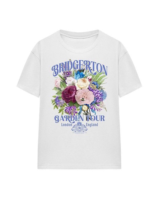Bridgerton White Garden Tour T-Shirt