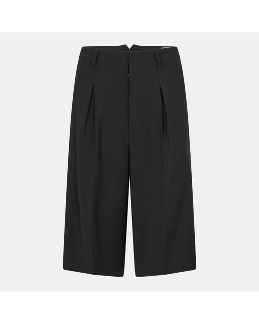 AMI Black Long Bermuda Chino Shorts