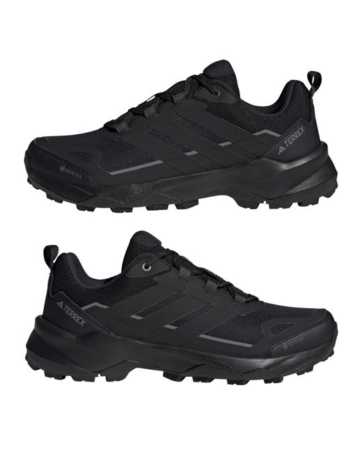Adidas Black Terrex Skychaser Ax5 Gore-Tex Hiking Shoes for men