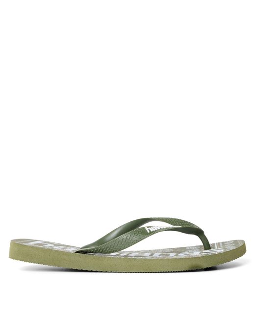 Havaianas Green Top Logomania Fashion Flip Flops