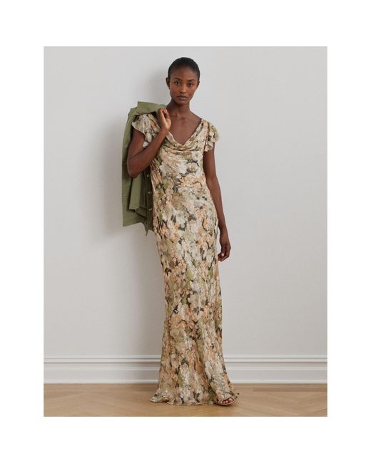 Ralph Lauren Metallic Lusita Gown