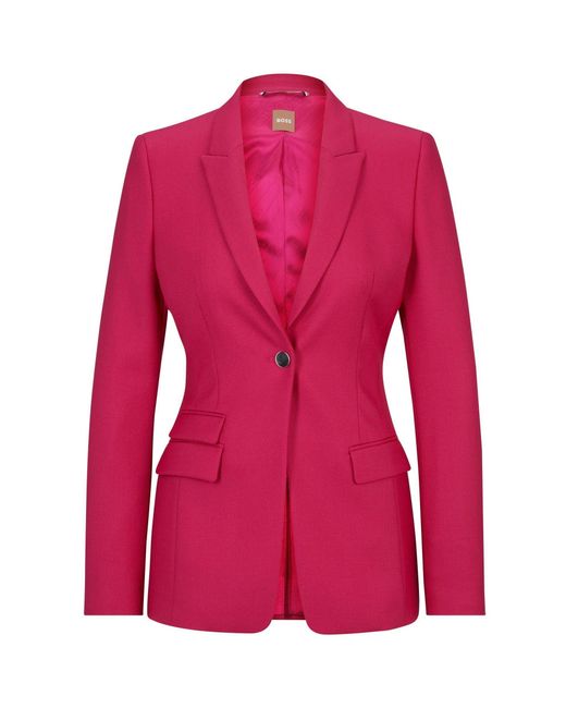 Boss Pink Juicylara2 Suit Jacket
