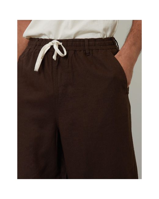 Threadbare Brown Straight Leg Trousers for men