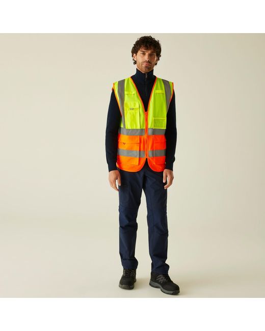 Regatta Green Pro Hi-Vis Executive Vest for men