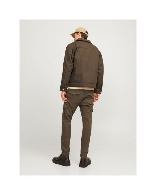 Jack & Jones Brown Paul Cargo Trousers for men