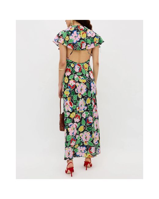 Rixo Green Aryella Dress Ld61