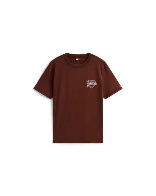 Tommy Hilfiger Brown Wash Heart Heart Graphic T-Shirt