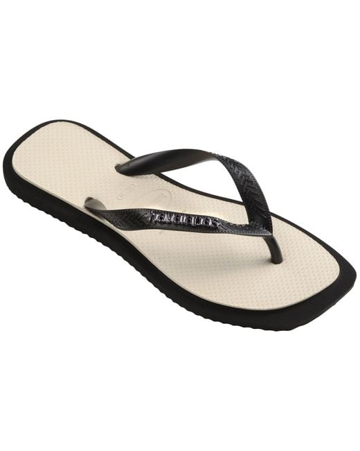 Havaianas Black Top Square Fusion Flip Flops