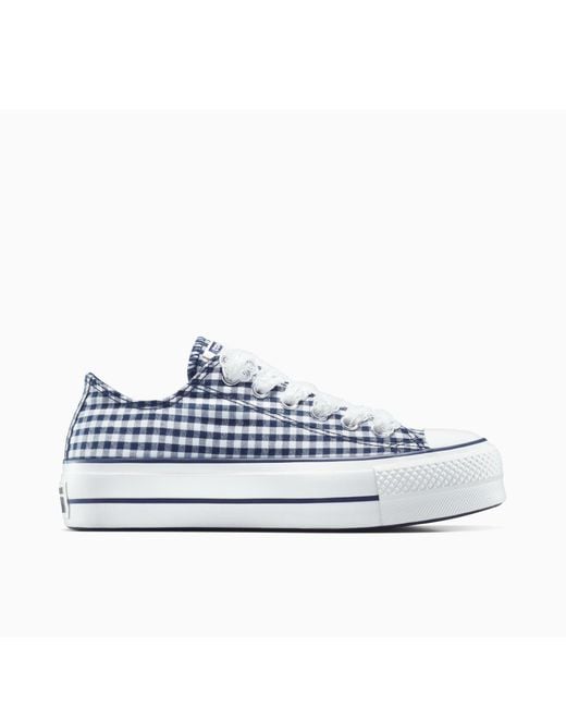 Converse Blue Chuck Taylor All Star Lif Platform Trainers
