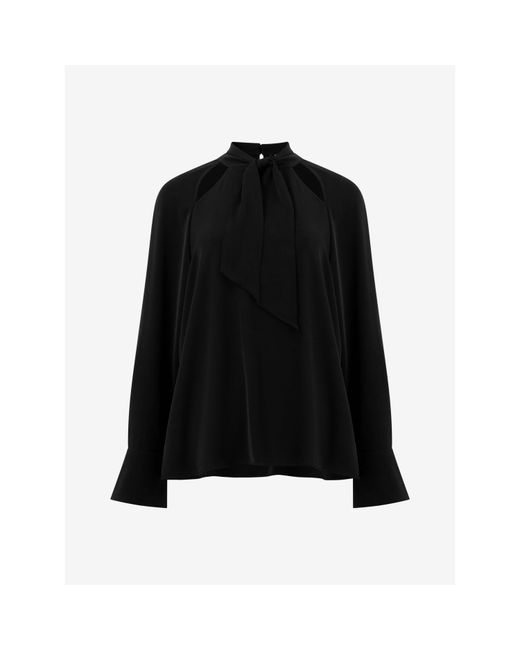 French Connection Black Carmen Long-Sleeve Blouse