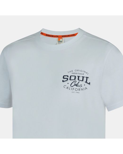 SoulCal & Co California Blue Graphic Print T-Shirt for men