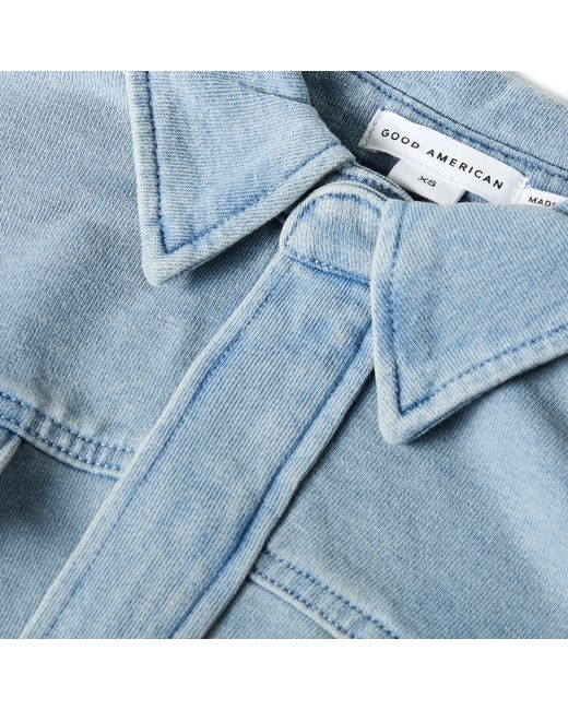 GOOD AMERICAN Blue Denim Jacket