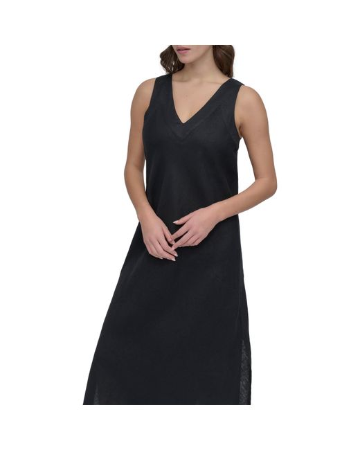 DKNY Black Long Maxi Dress