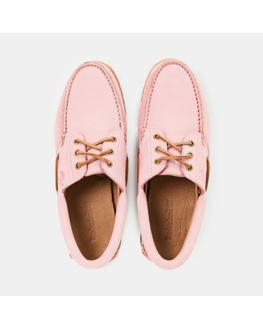 Timberland Pink Authentic Boat Shoe for men