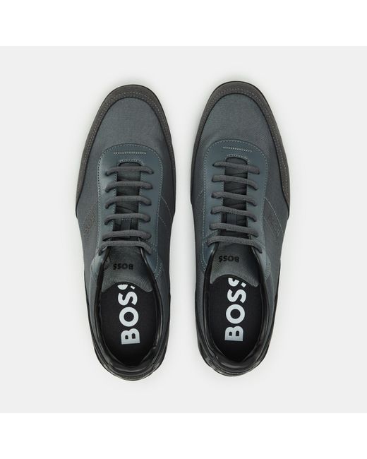 Boss Black Saturn Low Top Everyday Trainers With Technical Mesh for men