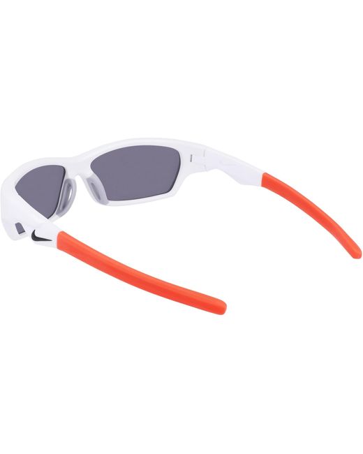 Nike White Jolt Wrap Sunglasses