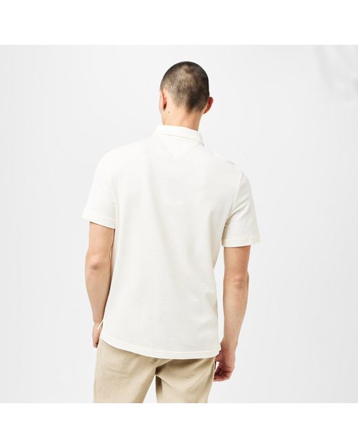 Tommy Hilfiger White Short Sleeve Plain Shirt for men