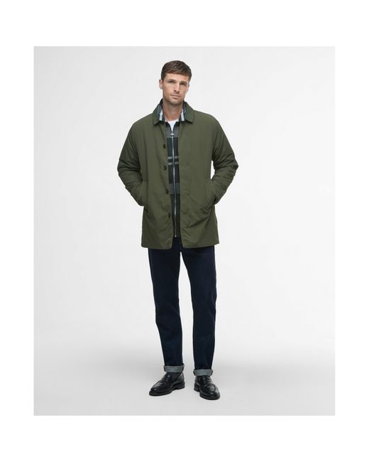 Barbour Green Lorden Showerproof Mac for men