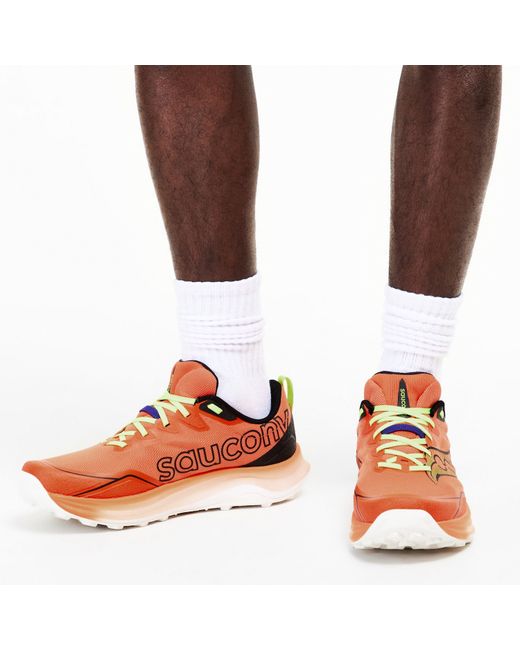 Saucony Red Peregrine 16 Off-Road Trail Running Shoes for men