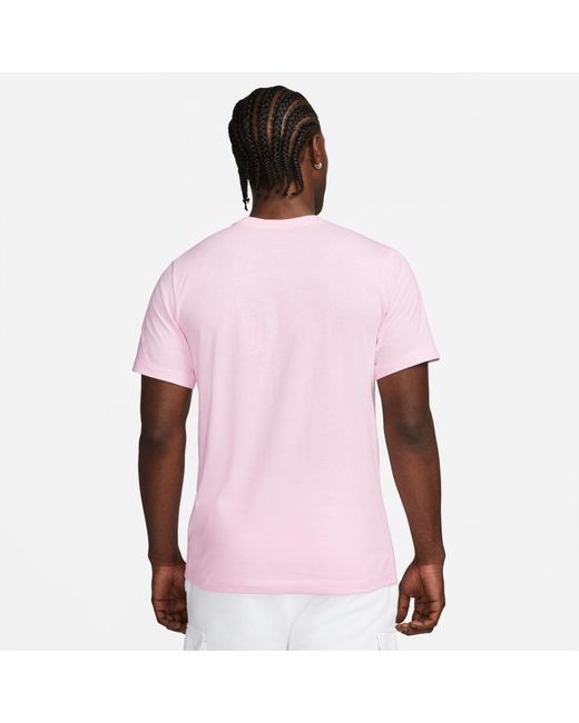 Nike Pink Sportswear Club T-Shirt for men