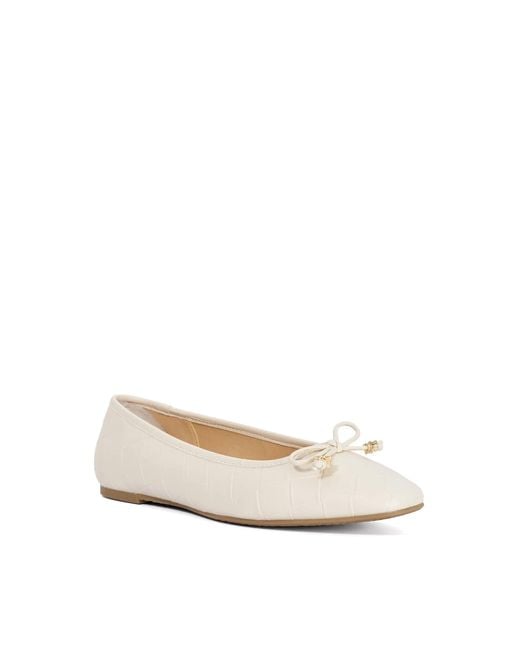 Dune Natural Hampers Ballet Pumps