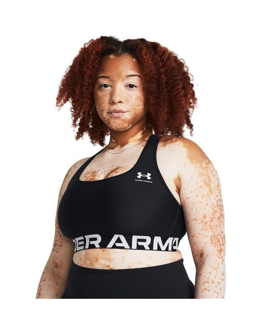 Under Armour Black Heatgear Authentics Medium Support Sports Bra