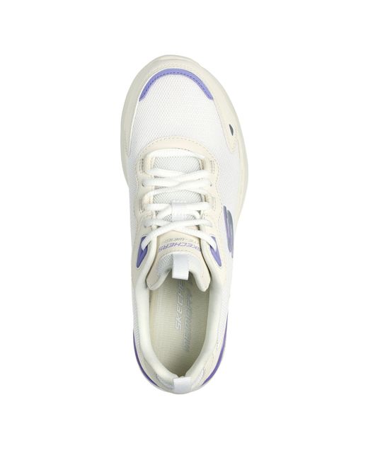 Skechers White Casual Low-Top Trainers