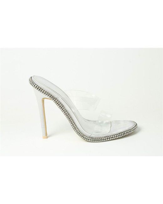 Plain White Flat Sandal