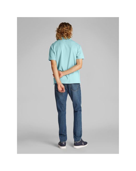 Calvin Klein Blue Short-Sleeve Polo Shirt for men