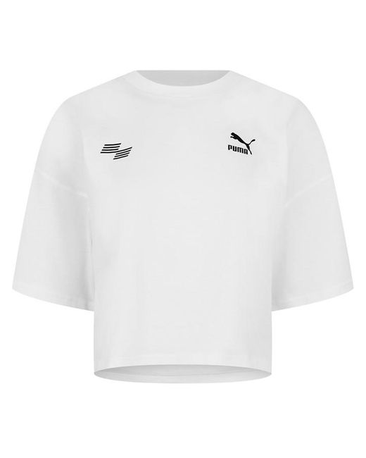 PUMA White Hyrox Crop T-shirt