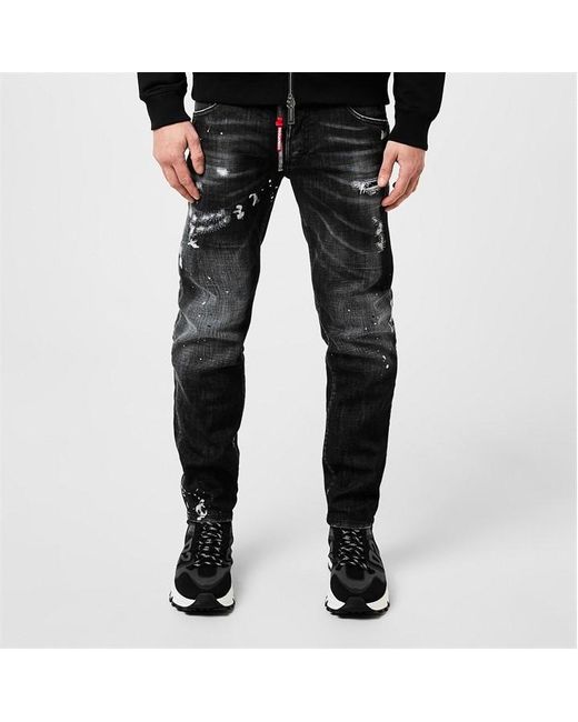 DSquared² Black Pants 5 Pockets for men