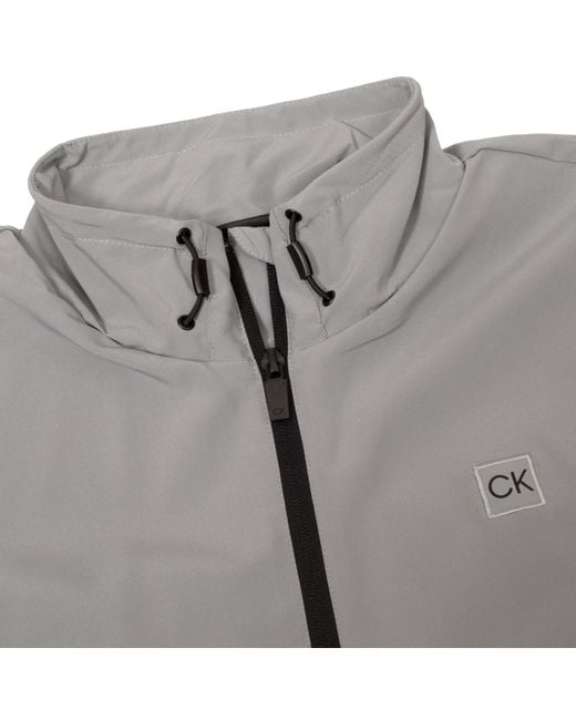 Calvin Klein Gray Performance Golf Jacket for men