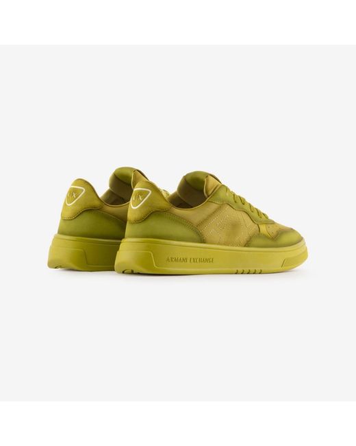 ARMANI EXCHANGE Yellow Trainers for men