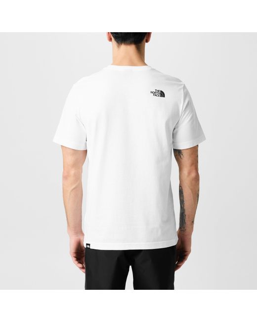 The North Face White Regular Fit Simple Dome T-Shirt for men