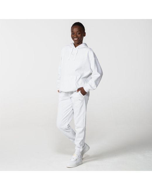 PUMA White Essentials Oversized Hoodie