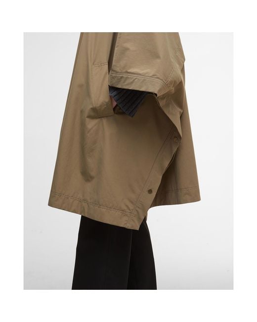 Barbour Natural Everlee Showerproof Hooded Long Sleeve Knee Length Rain Anorak