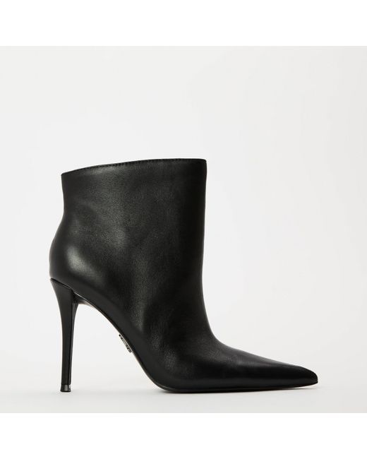 Steve Madden Black Sentinel Ankle Heeled Boots