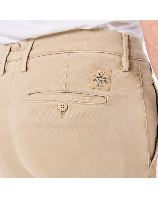 Jacob Cohen Natural Bobby Mid-Rise Straight Leg Stretch Chinos for men