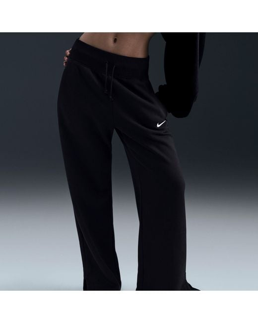 Nike Blue Sportswear Phoenix Fleece High-Waisted Wide-Leg Sweatpants