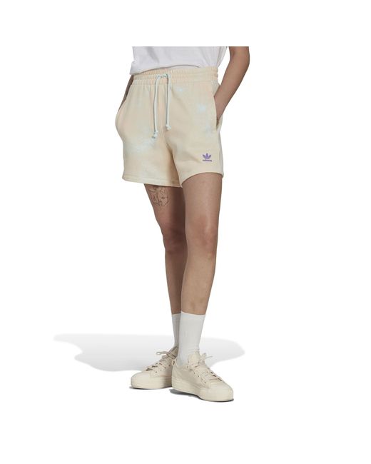 Adidas Originals Natural All Over Print Woven Shorts