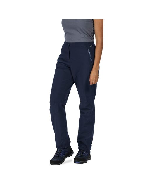 Regatta Blue Highton Waterproof Overtrousers (Long)