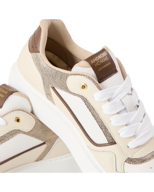 Android Homme White Forum Crt Low-Top Trainers for men