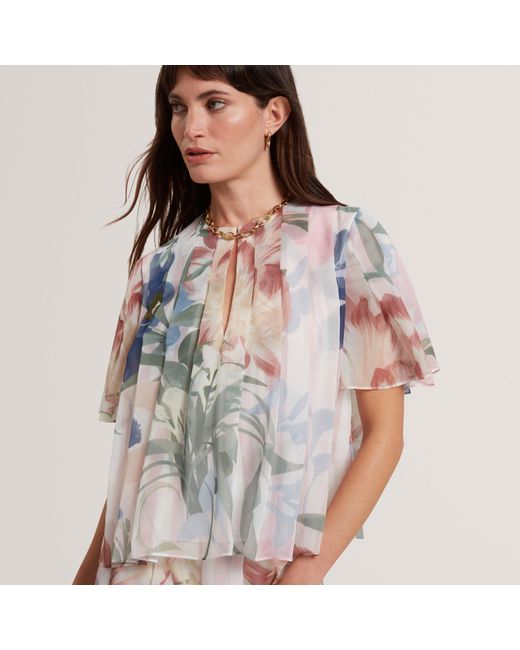 Ted Baker Pink Short Sleeve Blouse
