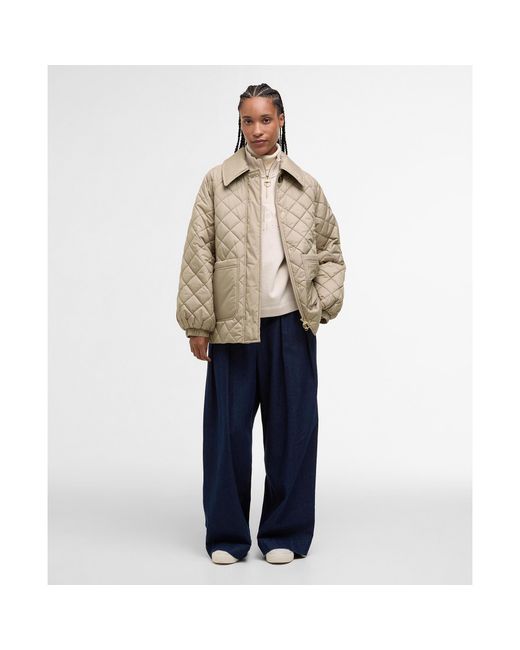 Barbour Natural Laoise Quilted Jacket