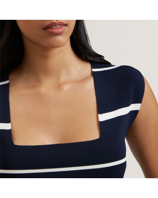 Ted Baker Blue Ted Knit Co-Ord Top