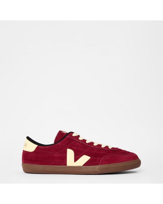Veja Red Low-Top Trainers