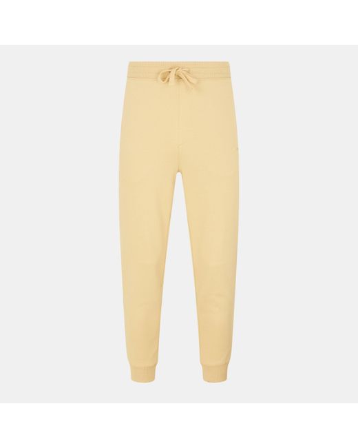 HUGO Yellow Closed Hem Fleece Joggers for men