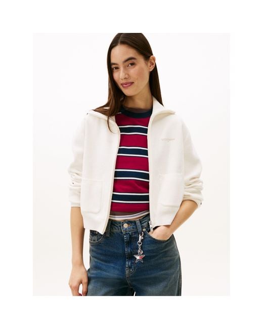Tommy Hilfiger White Tj Cozy Script Crdi Ld61